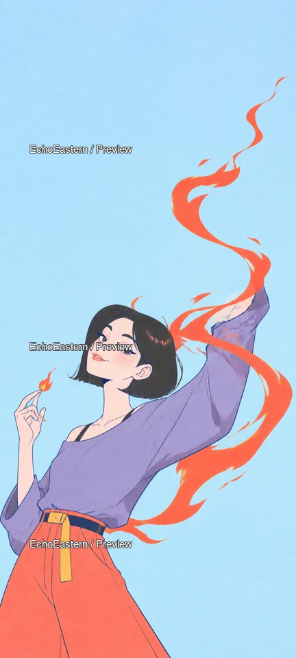 Fire Element Wallpaper — watermarked preview