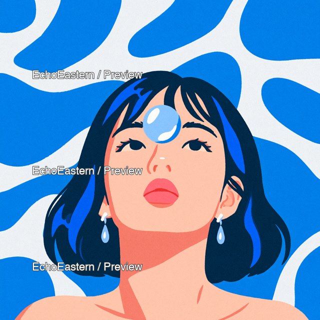Water Element Avatar — watermarked preview